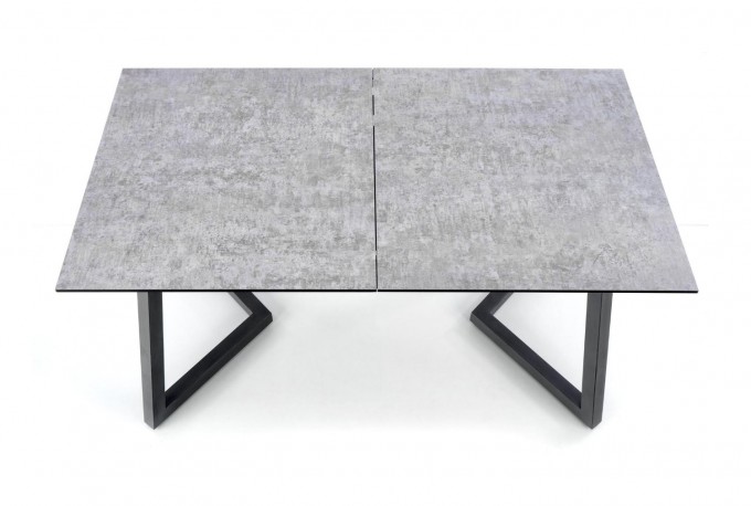 TIZI - 160-210 CM - FÖRLÄNGNINGSBART MATBORD LJUSGRÅ OCH MÖRKGRÅ