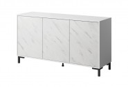 VIKTOR - 150cm Modern Skänk i Vit Marmor