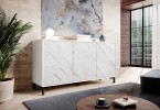 VIKTOR - 150cm Modern Skänk i Vit Marmor