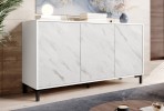VIKTOR - 150cm Modern Skänk i Vit Marmor