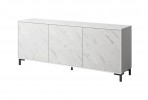 VIKTOR - 200cm Modern Skänk i Vit Marmor