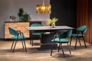 MARTINI - 160-200 CM - FÖRLÄNGNINGSBART MATBORD SVART OCH MÖRKGRÅ