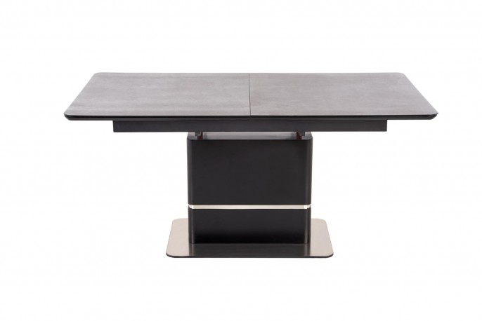MARTINI - 160-200 CM - FÖRLÄNGNINGSBART MATBORD SVART OCH MÖRKGRÅ