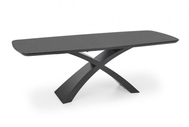 SILVESTRO extendable table top - dark gray, leg - black 2