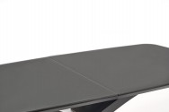SILVESTRO extendable table top - dark gray, leg - black