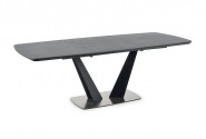 FARGA - 160-220 CM - FÖRLÄNGNINGBART MATBORD I MÖRKGRÅ OCH SVART