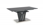 SALVADOR extendable table top - dark gray, legs - dark gray