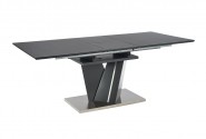 SALVADOR extendable table top - dark gray, legs - dark gray
