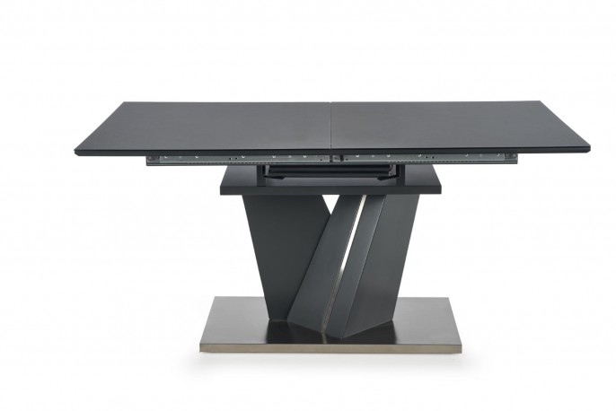 SALVADOR extendable table top - dark gray, legs - dark gray
