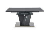 SALVADOR extendable table top - dark gray, legs - dark gray