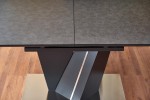SALVADOR extendable table top - dark gray, legs - dark gray