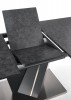 SALVADOR extendable table top - dark gray, legs - dark gray