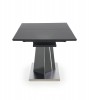 SALVADOR extendable table top - dark gray, legs - dark gray