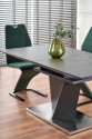 SALVADOR extendable table top - dark gray, legs - dark gray