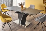 SALVADOR extendable table top - dark gray, legs - dark gray