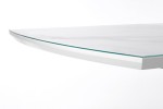 BLANCO extending table top - white marble / white, leg - white