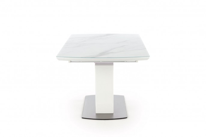 BLANCO extending table top - white marble / white, leg - white
