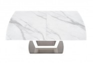 BLANCO extending table top - white marble / white, leg - white