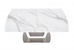 BLANCO extending table top - white marble / white, leg - white