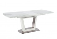 BLANCO extending table top - white marble / white, leg - white