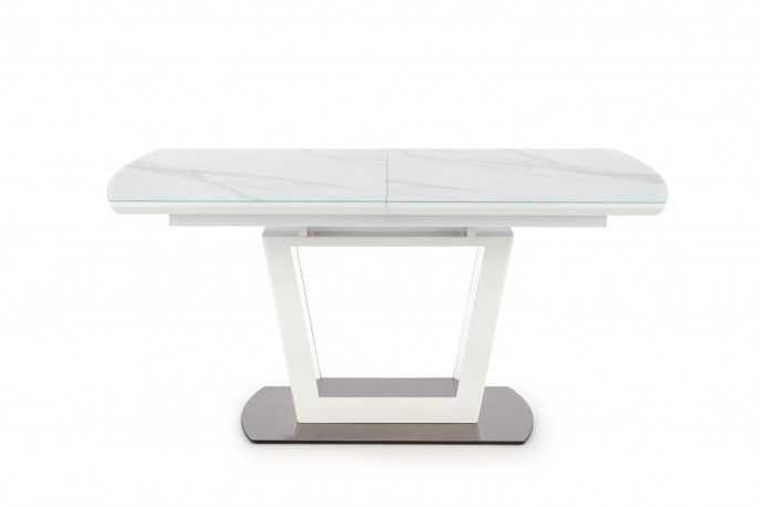 BLANCO extending table top - white marble / white, leg - white