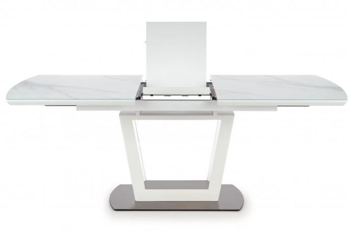 BLANCO extending table top - white marble / white, leg - white