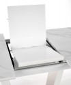 BLANCO extending table top - white marble / white, leg - white