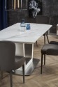 BLANCO extending table top - white marble / white, leg - white
