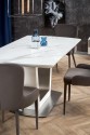 BLANCO extending table top - white marble / white, leg - white