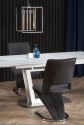 BLANCO extending table top - white marble / white, leg - white
