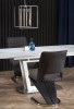 BLANCO extending table top - white marble / white, leg - white