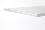 MORRIS - 130-175 CM - FÖRLÄNGNINGBART MATBORD I VIT OCH MÖRKGRÅ
