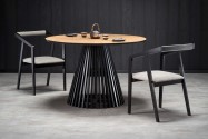 MIYAKI table top - natural oak, leg - black
