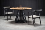 MIYAKI table top - natural oak, leg - black