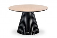 MIYAKI table top - natural oak, leg - black