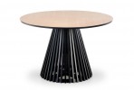 MIYAKI table top - natural oak, leg - black