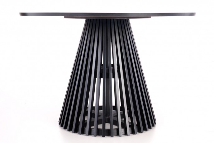 MIYAKI table top - natural oak, leg - black