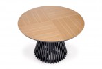 MIYAKI table top - natural oak, leg - black