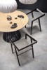 MIYAKI table top - natural oak, leg - black