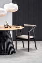 MIYAKI table top - natural oak, leg - black