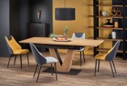 UMBERTO extending table top - natural oak, leg - natural oak / black