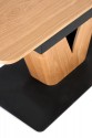 UMBERTO extending table top - natural oak, leg - natural oak / black