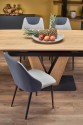 UMBERTO extending table top - natural oak, leg - natural oak / black