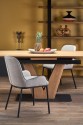 UMBERTO extending table top - natural oak, leg - natural oak / black