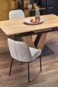 UMBERTO extending table top - natural oak, leg - natural oak / black
