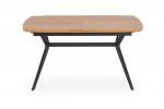 GUSTAVO extending table top - golden oak, legs - black