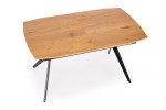 GUSTAVO extending table top - golden oak, legs - black