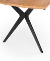 GUSTAVO extending table top - golden oak, legs - black