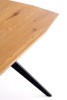 GUSTAVO extending table top - golden oak, legs - black