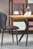 GUSTAVO extending table top - golden oak, legs - black